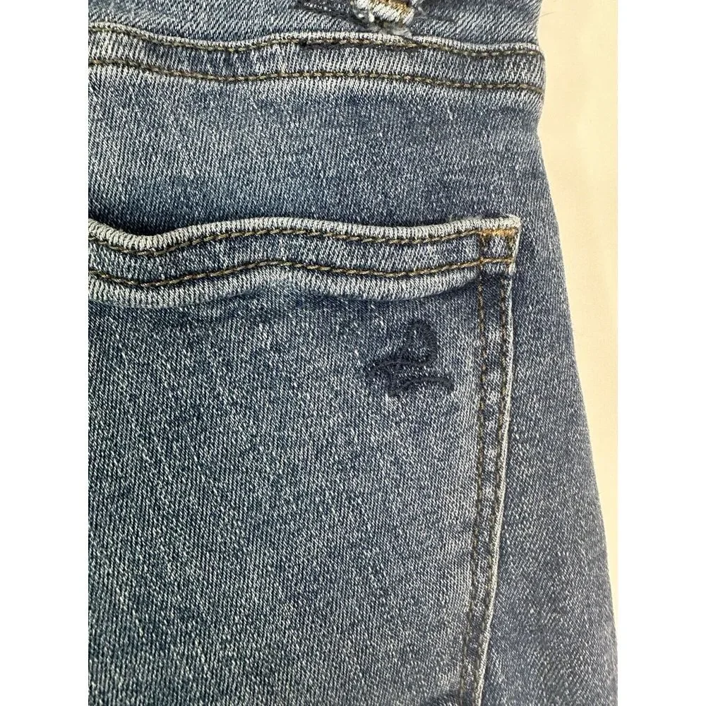 DL 1961 Jeans‎ Womens 24 / 0 Mid Rise Cropped Florence Skinny Denim Blue